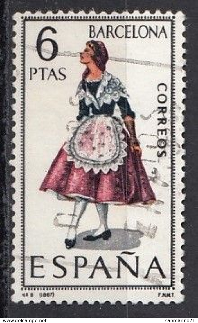 SPAIN 1707,used,hinged - Costumi