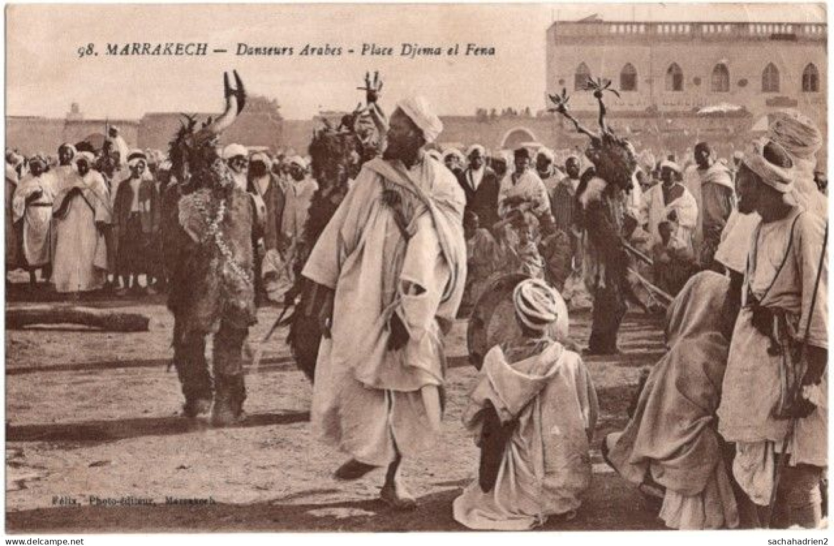 MARRAKECH. Danseurs Arabes. Place Djema El Fena. 98 - Marrakech