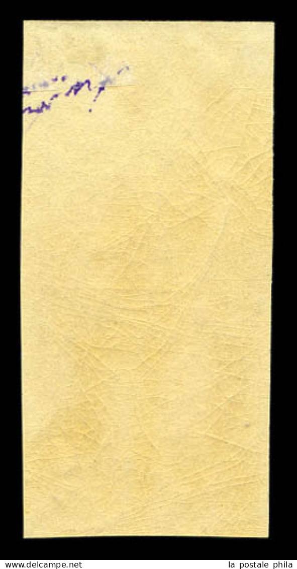 ** N°13B, 10c Brun-clair Type II, Bord De Feuille, Fraîcheur Postale, SUP (signé Calves/certificat)  Qualité: ** - 1853-1860 Napoleon III