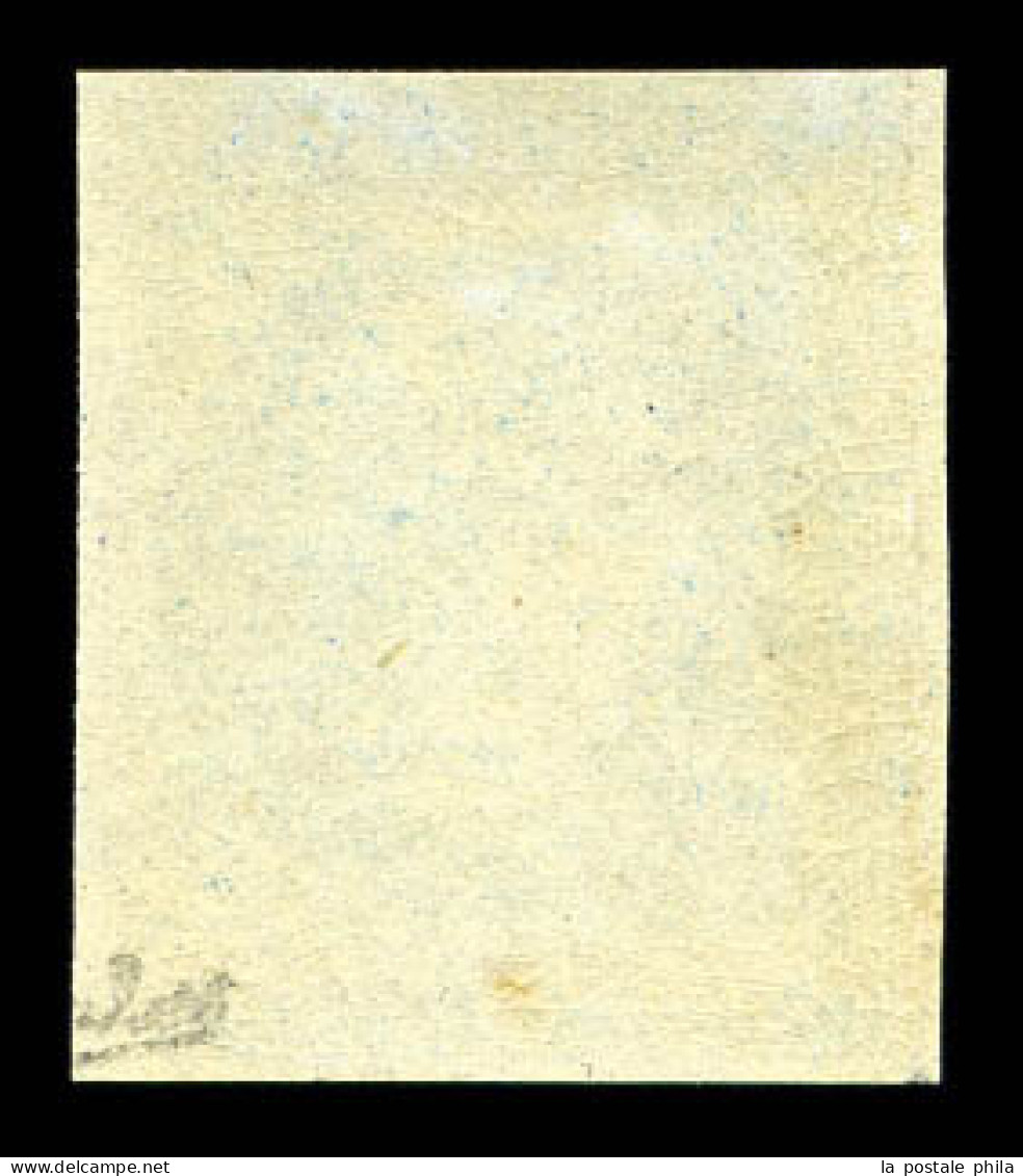 ** N°14, 20c Bleu Nuance Soutenue, Fraîcheur Postale. TTB (certificat)  Qualité: ** - 1853-1860 Napoleon III