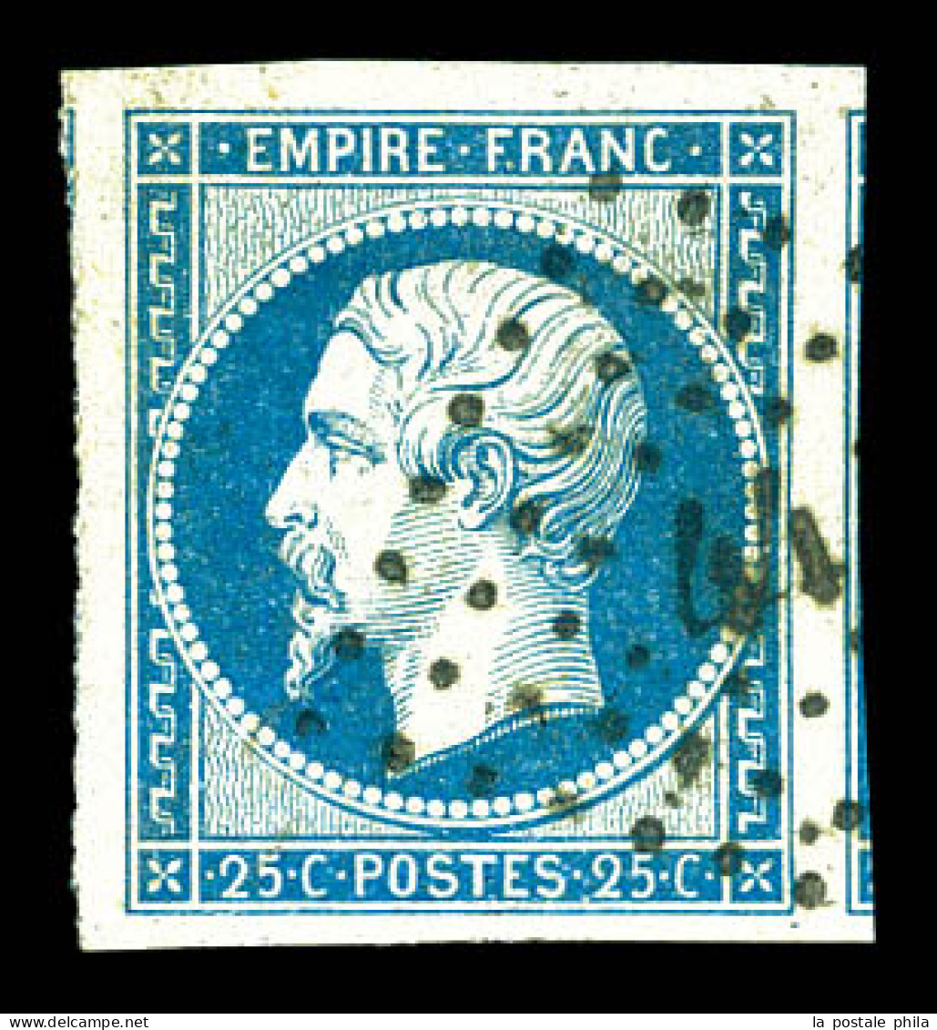 O N°15, 25c Empire, Grandes Marges Avec 2 Voisins. SUP (signé Margues/certificat)  Qualité: Oblitéré - 1853-1860 Napoléon III.