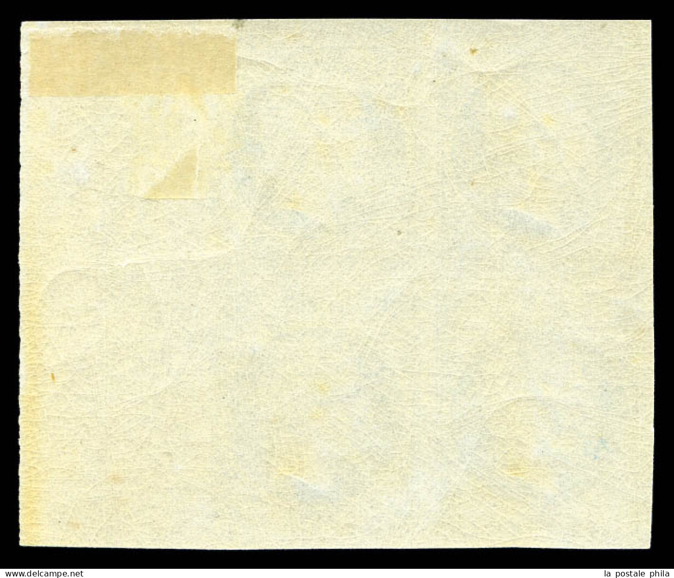 ** N°15c, 25c Bleu, Impression De 1862 En Bloc De Quatre (1ex*), Grand Bord De Feuille Latéral, FRAICHEUR POSTALE. SUPER - 1853-1860 Napoléon III.