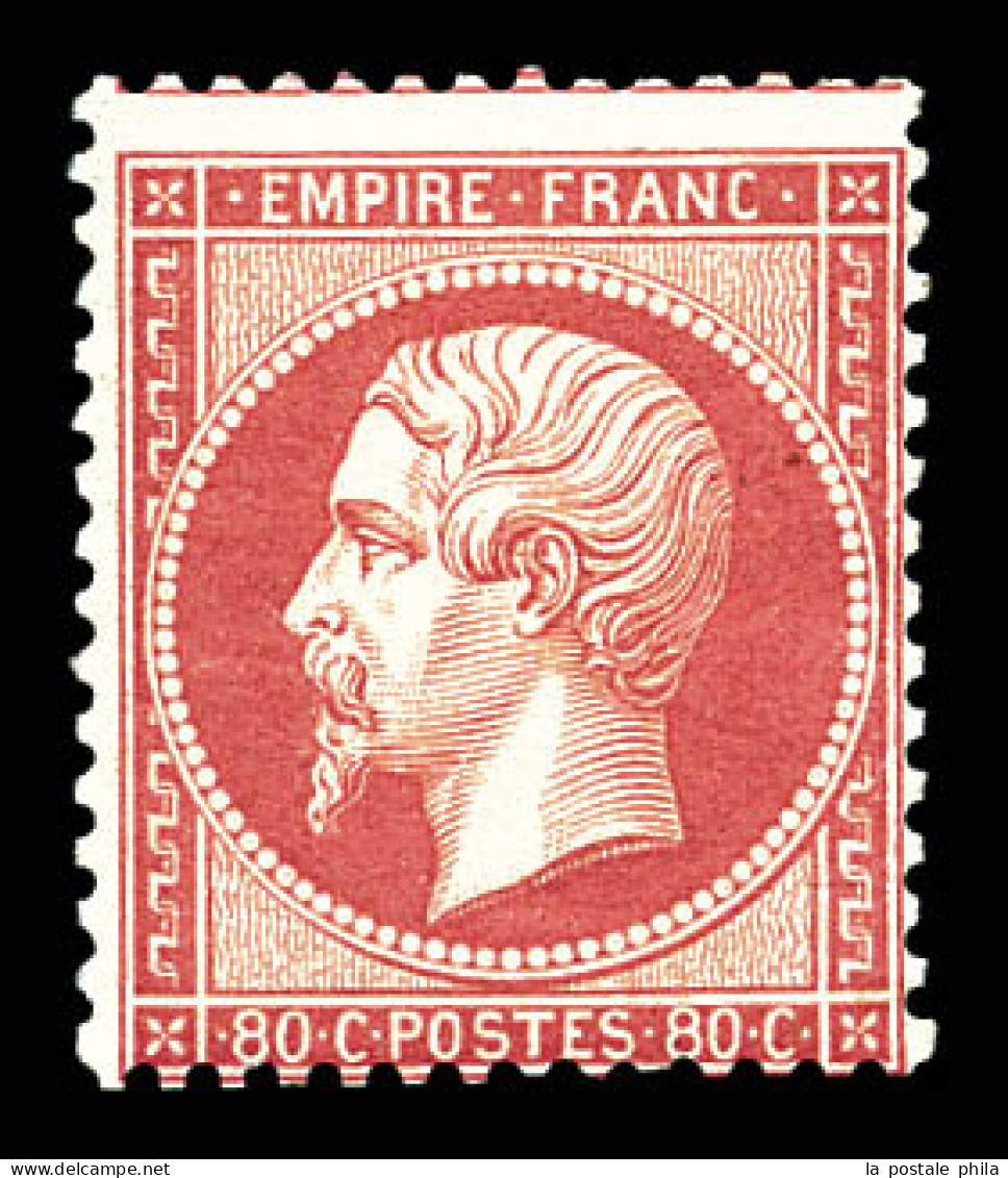 ** N°24c, 80c Rose Clair, Fraîcheur Postale, SUP (signé Calves/certificat)  Qualité: ** - 1862 Napoleone III