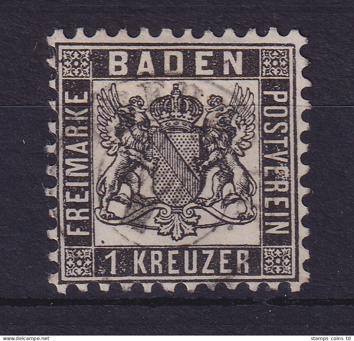 Baden 1 Kreuzer Mi.-Nr. 17a Gestempelt - Used