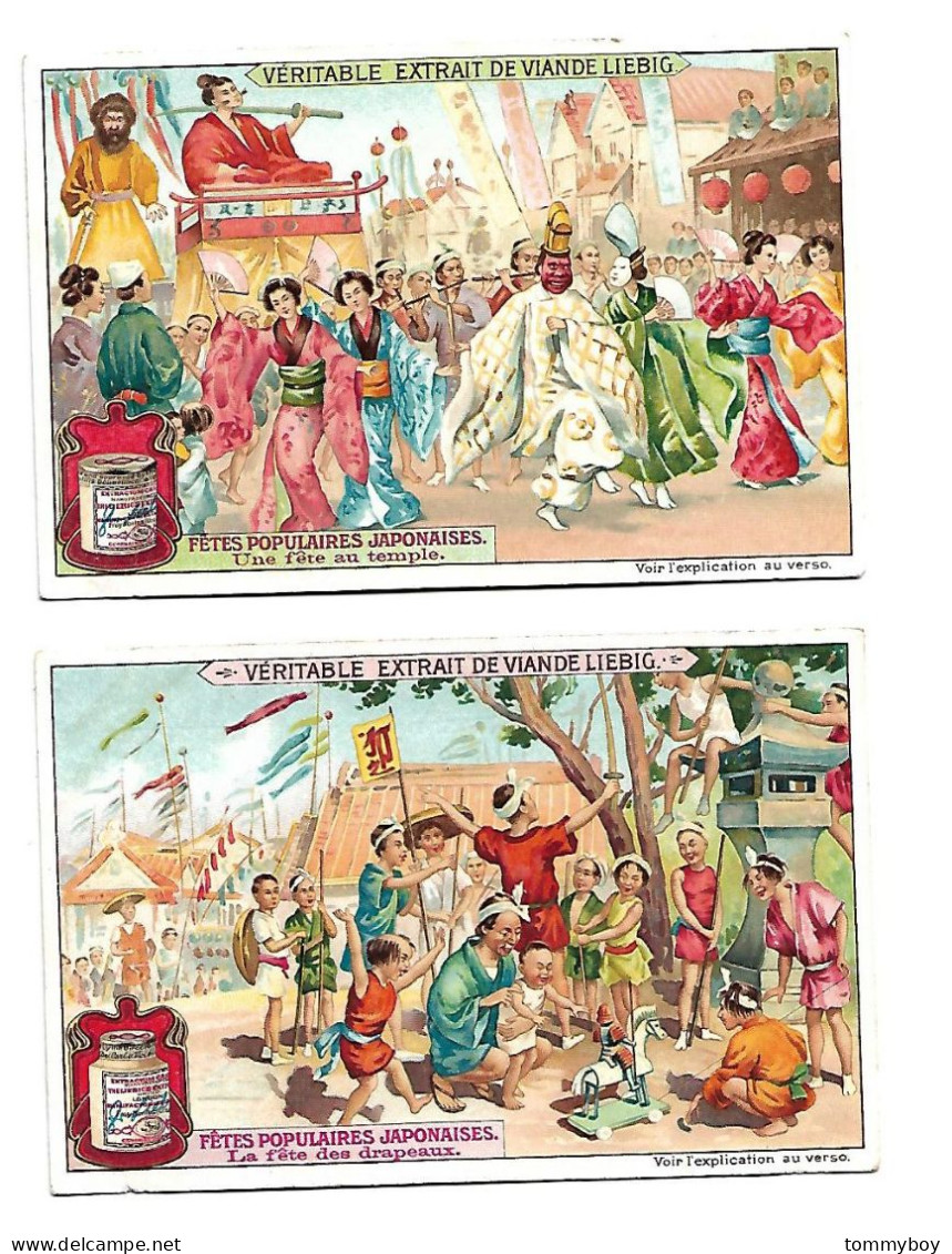 S 893, Liebig 6 Cards, Fêtes Populaires Japonaises ( Ref B24) - Liebig