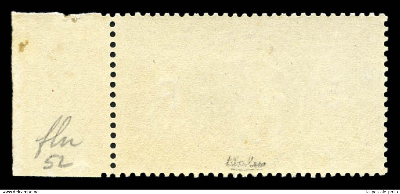 ** N°33, 5F Violet-gris, Très Bon Centrage, Bord De Feuille, FRAÎCHEUR POSTALE. MAGNIFIQUE. R.R. (signé Calves/certifica - 1863-1870 Napoleone III Con Gli Allori