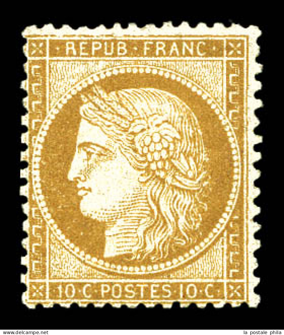 ** N°36a, 10c Bistre-brun. TTB (signé Brun/certificat)  Qualité: ** - 1870 Belagerung Von Paris
