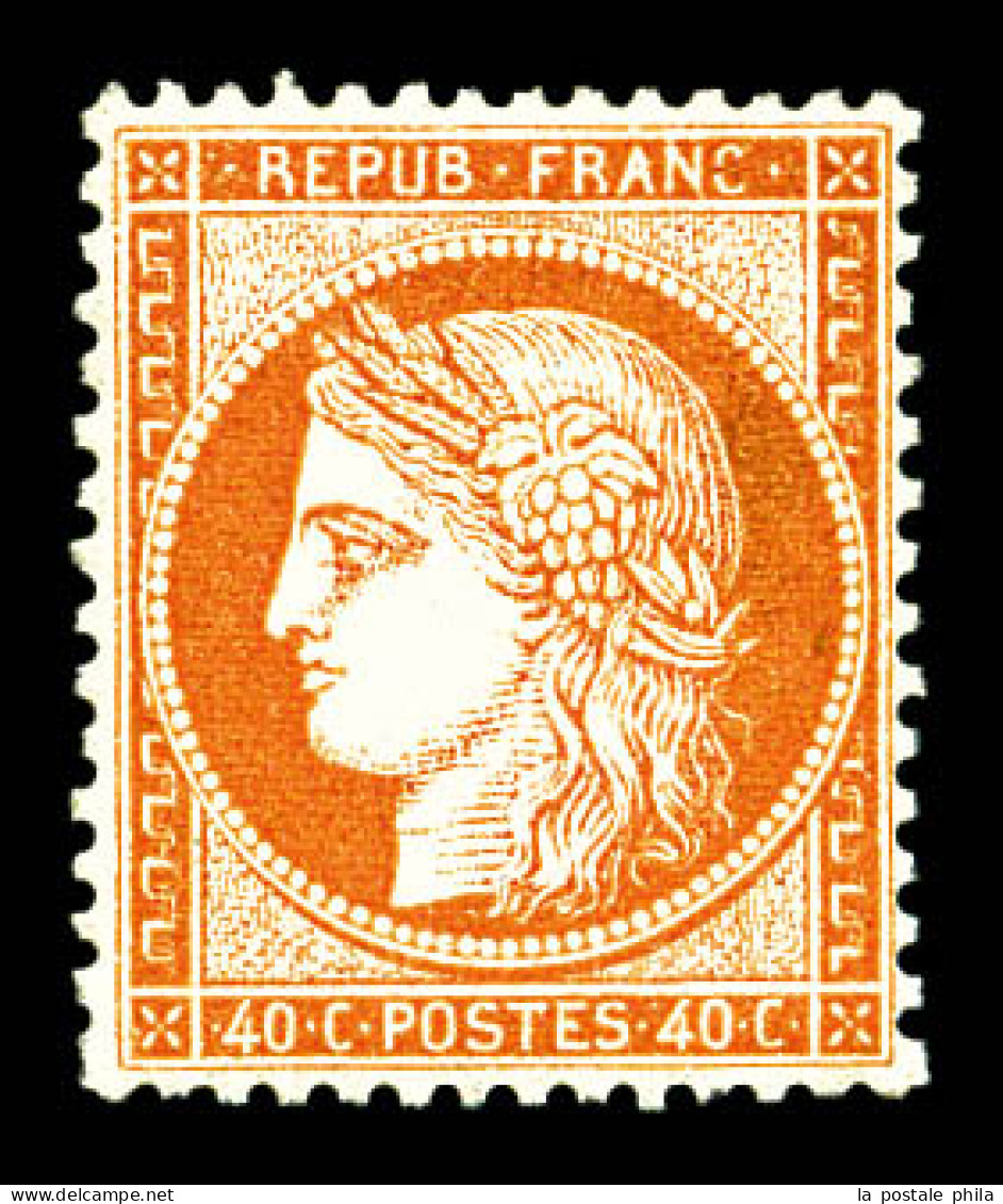 * N°38, 40c Orange. TB  Qualité: *  Cote: 800 Euros - 1870 Asedio De Paris