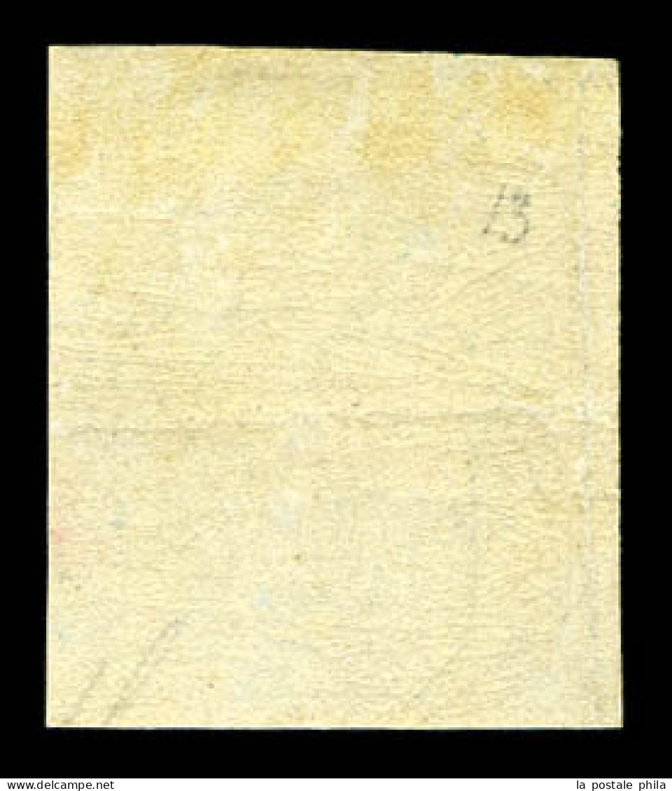 * N°45B, 20c Bleu Nuance Foncée, Quasi **. TTB (certificat)  Qualité: *  Cote: 2100 Euros - 1870 Bordeaux Printing