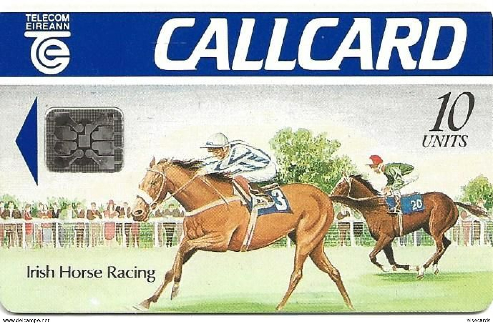 Ireland: Telecom Eireann - 1991 Irish Horse Racing. Glossy - Irlanda
