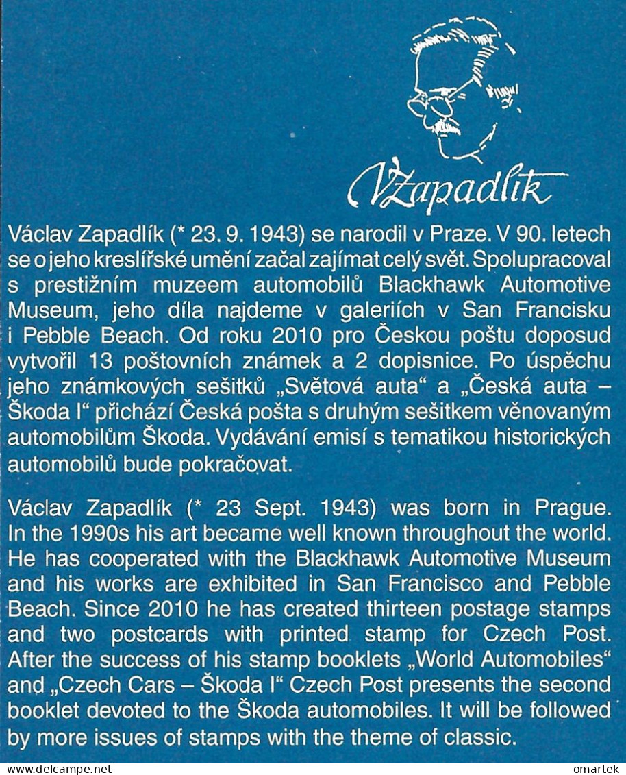 Czech Republic 2014 MNH ** Mi 817-818 Sc 3610-3611 Historical Czechoslovak Cars Skoda. Tschechische Republik - Neufs