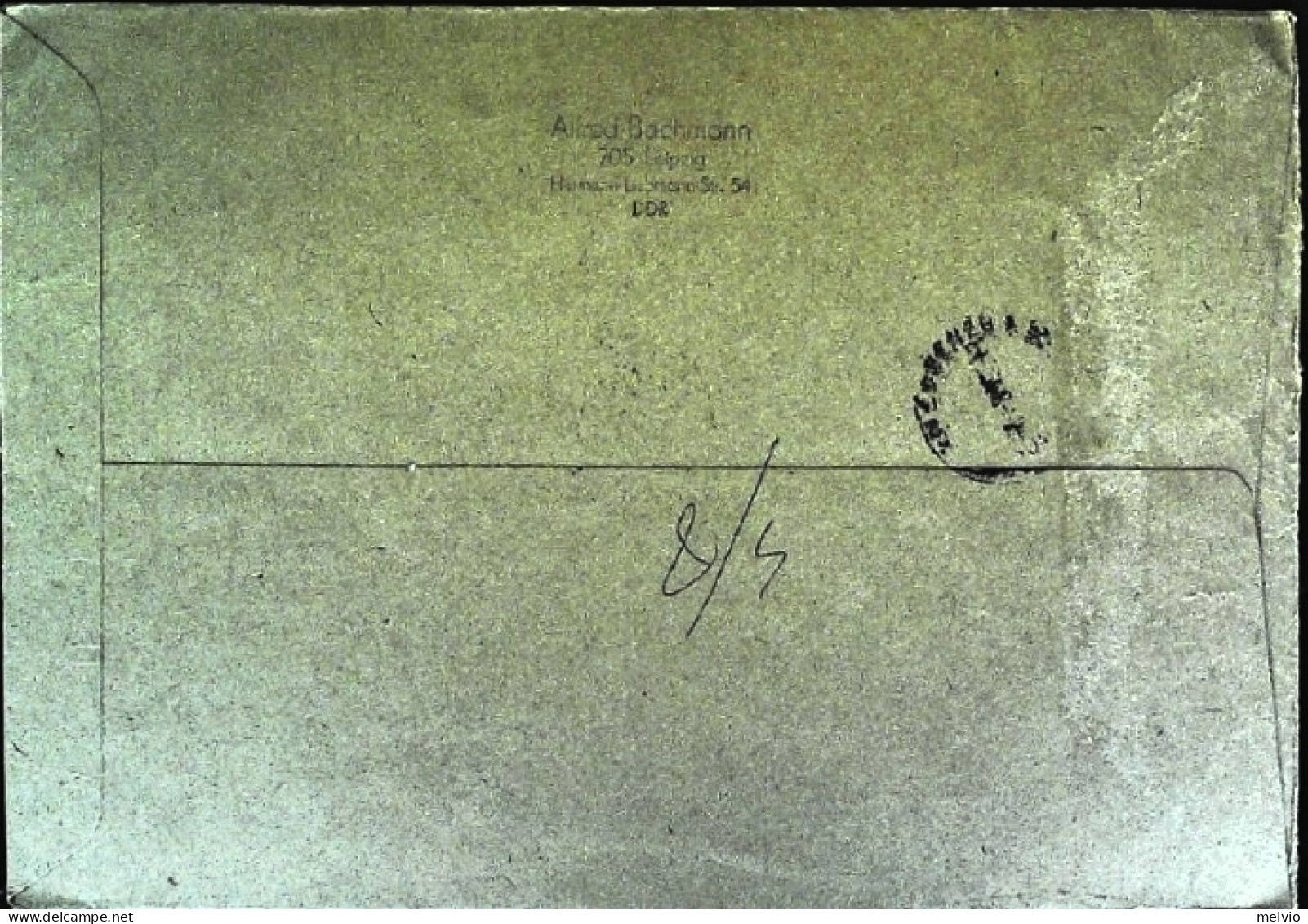 1972-DDR Germania Dell'Est Lettera Diretta In Italia Con Affrancatura Multipla T - Cartas & Documentos