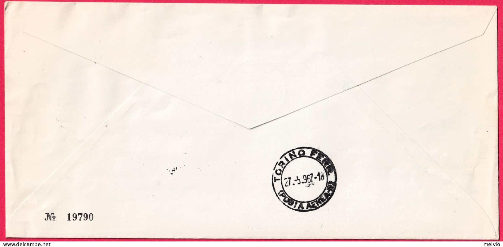 1967-Manifestazione Commemorative Cinquantenario 1^francobollo Di Posta Aerea De - Manifestations