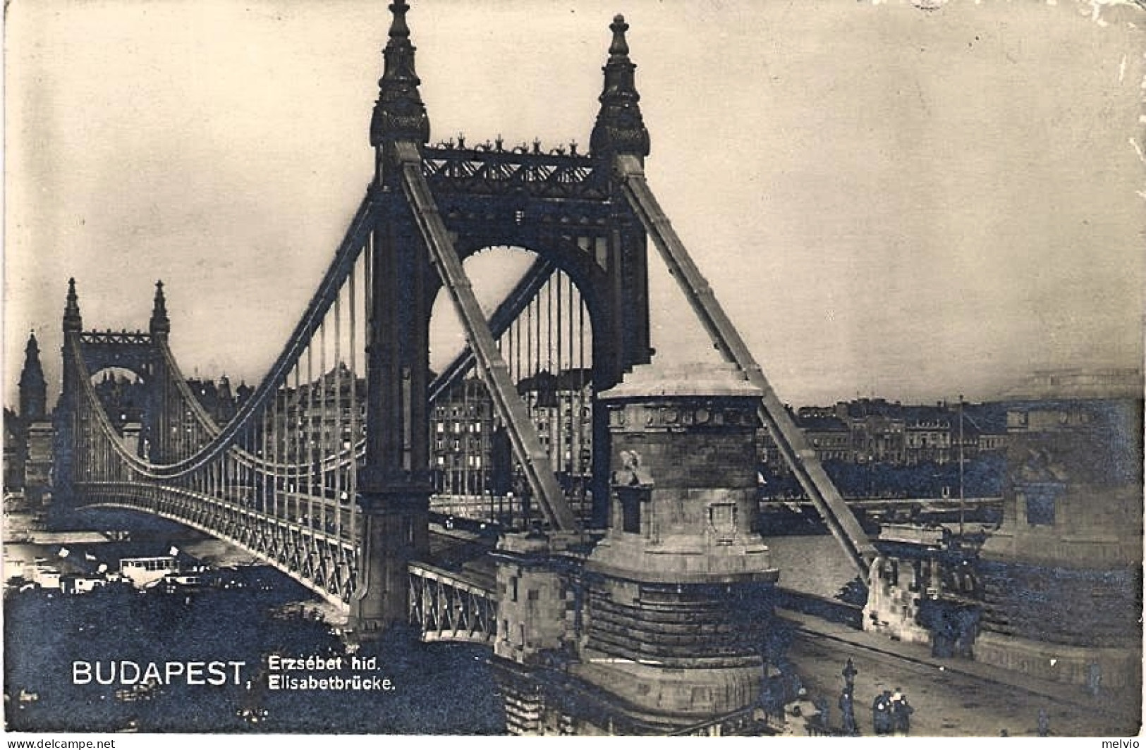 1920circa-Ungheria Cartolina Foto Nuova "Budapest Ponte Elisabetta" - Hungría