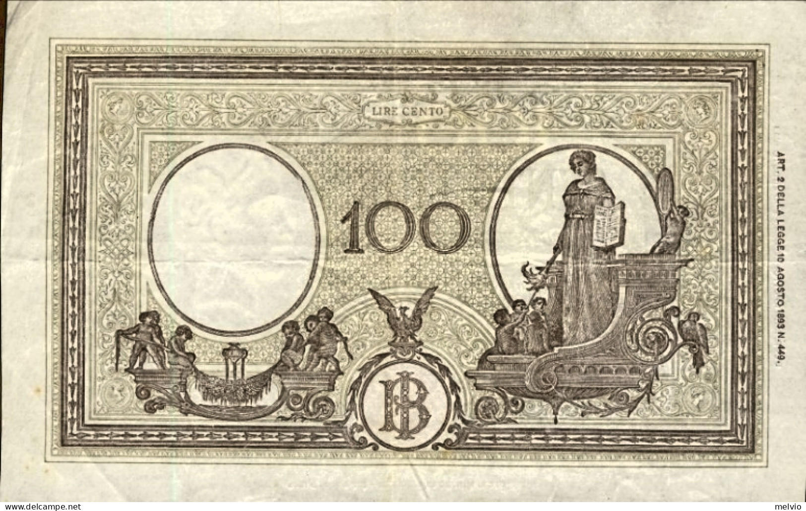1942-biglietto Di Banca L.100 Barbetti-Testina-Fascio Data 9 Dicembre Firme Azzo - Sonstige & Ohne Zuordnung
