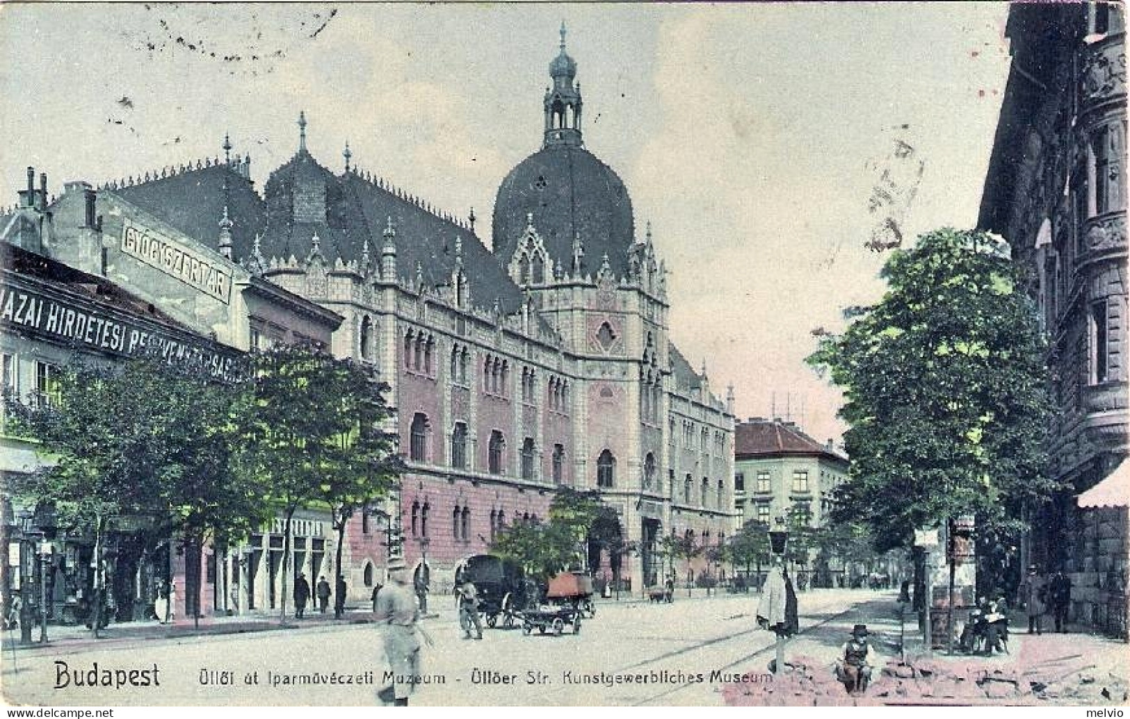 1910-Ungheria Cartolina "Budapest Kunstgewerbliches Museum" Diretta In Italia - Hungary