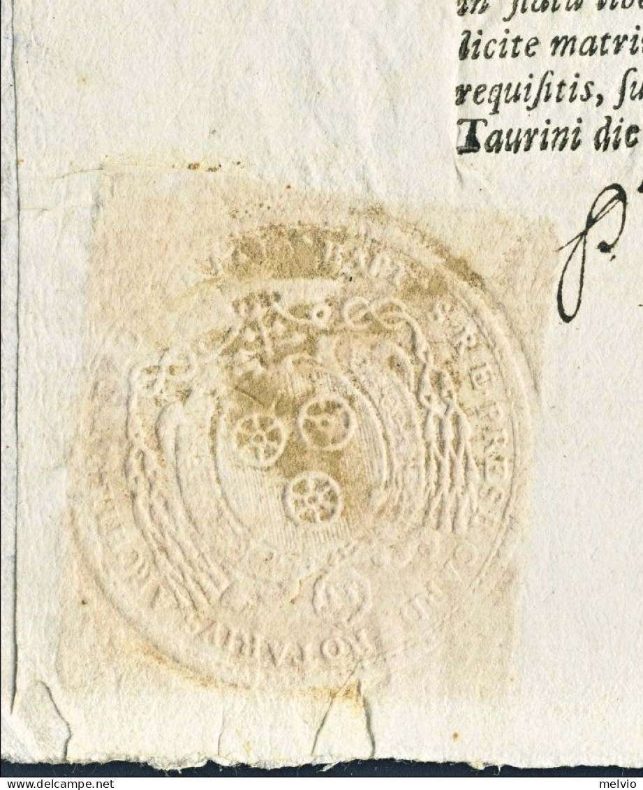 1760-documento Arcivescovo Giovanni Battista Rotario Dato In Torino Il 24 Luglio - Documents Historiques