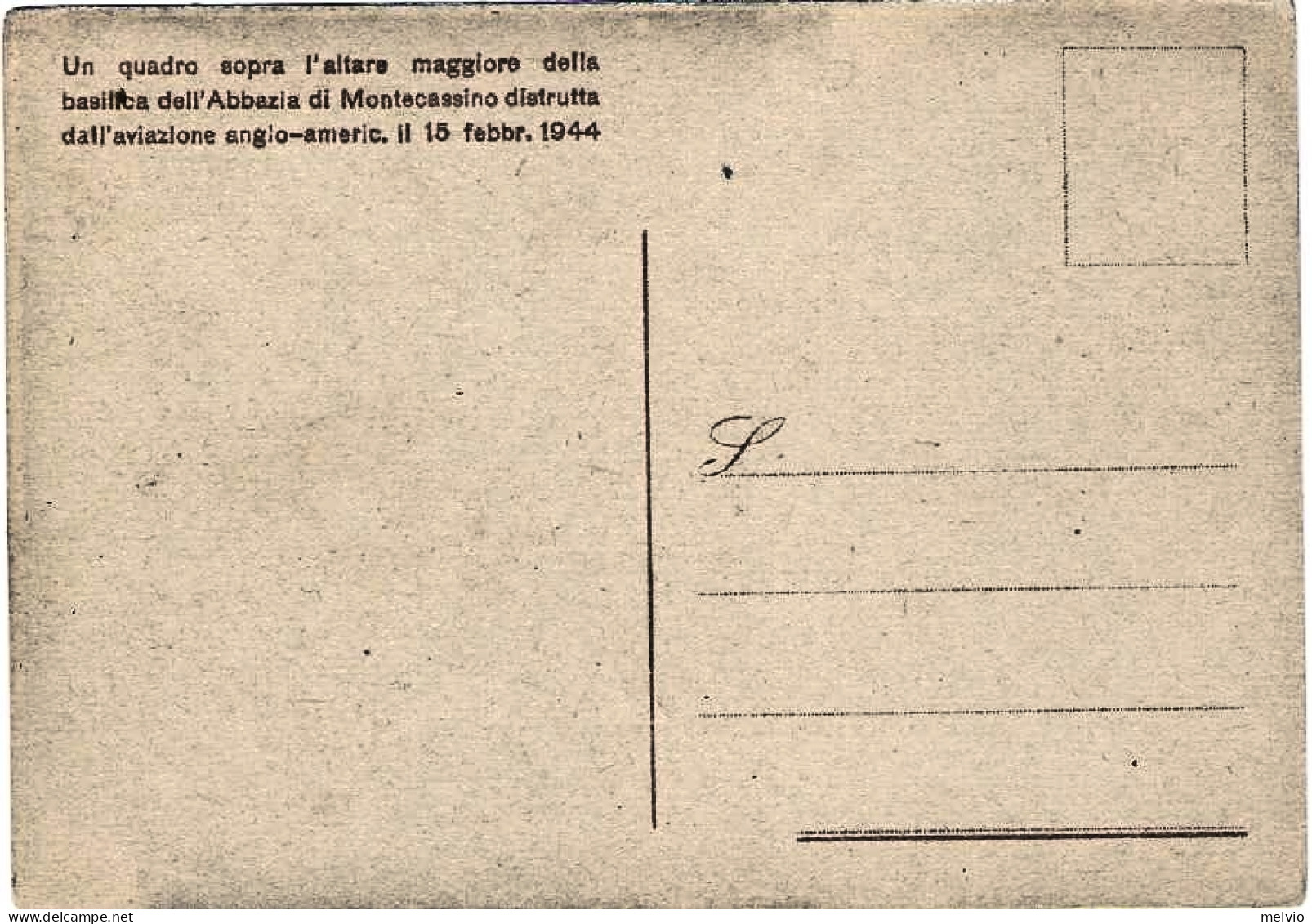 1944-RSI Di Propaganda Anti-alleata Con Al Verso Testo "un Quadro Sopra All'alta - Patriotiques