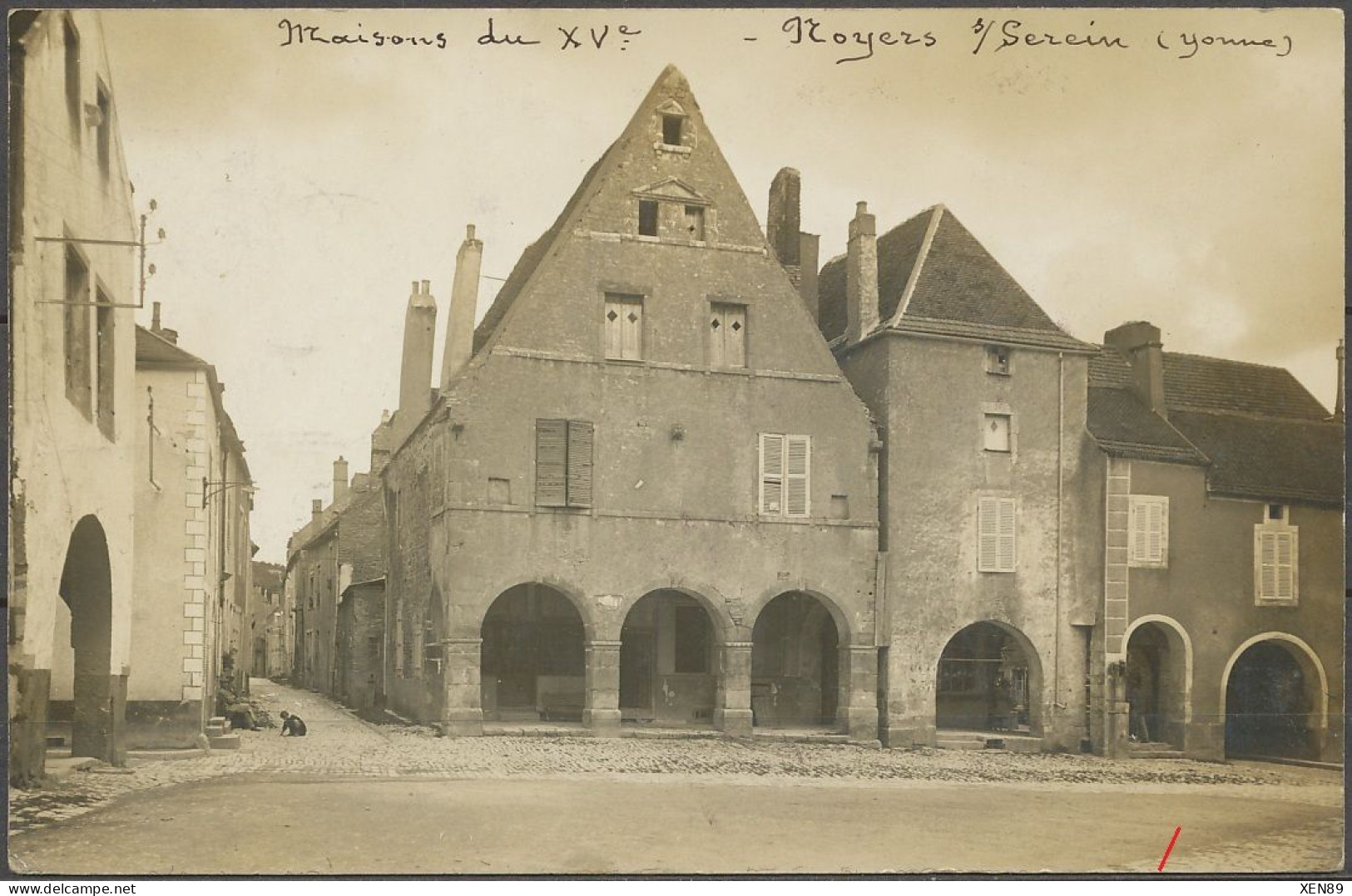 CARTE-PHOTO - NOYERS-sur-SEREIN - Maisons Du XVème - Noyers Sur Serein