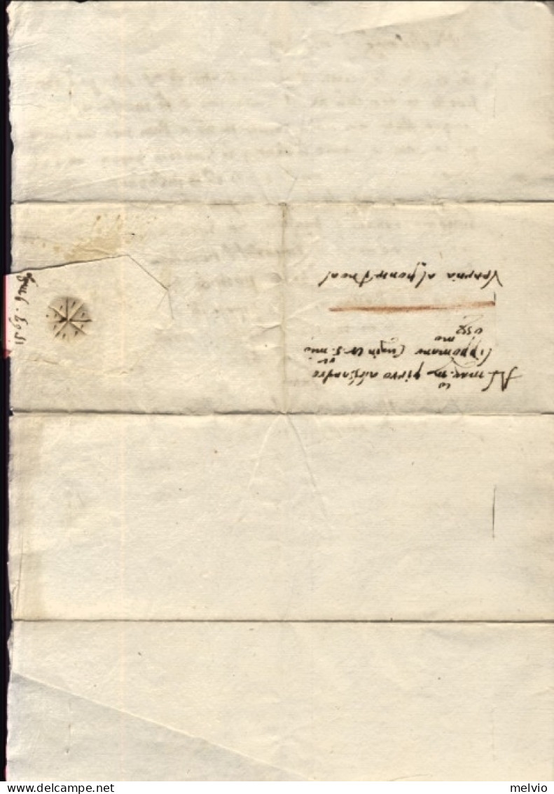 1563-Padova 9 Marzo Lettera Con Firma Di Giulio Querini A Suo Cugino Pietro Lipp - Documents Historiques