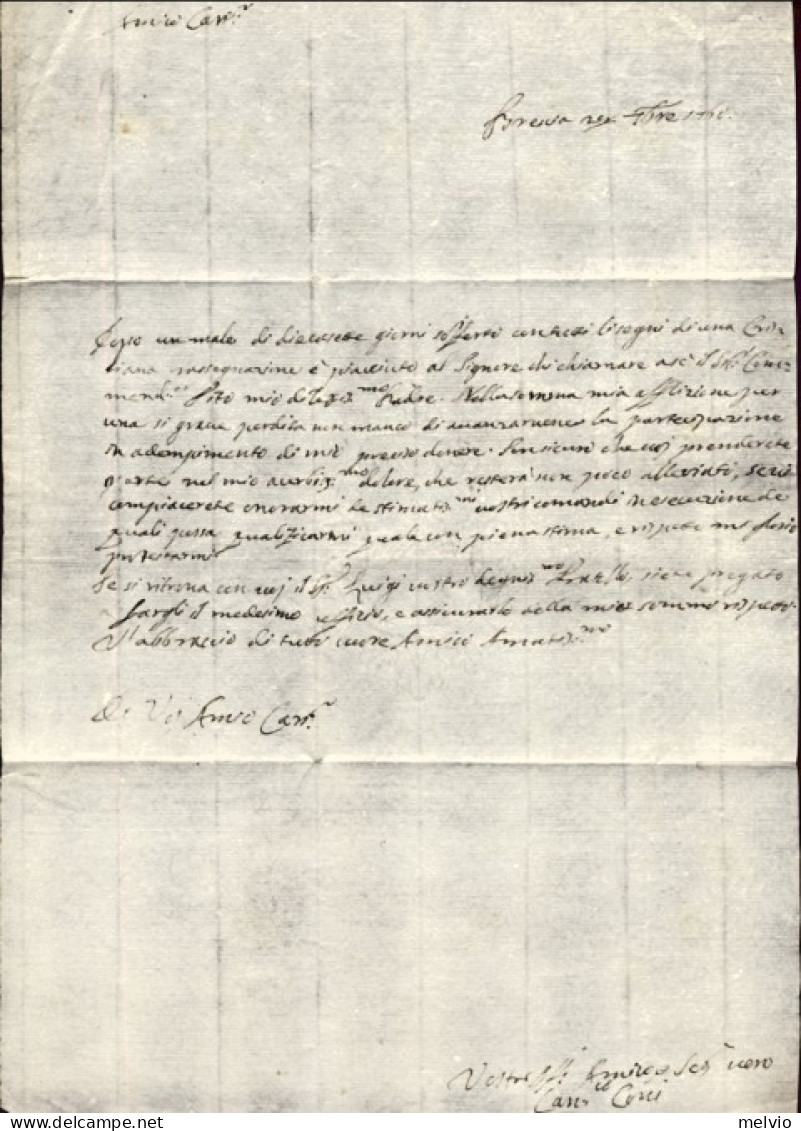 1760-Brescia 28 Settembre Lettera Di Lodovico Covi A Francesco Antonio Arici - Historische Dokumente