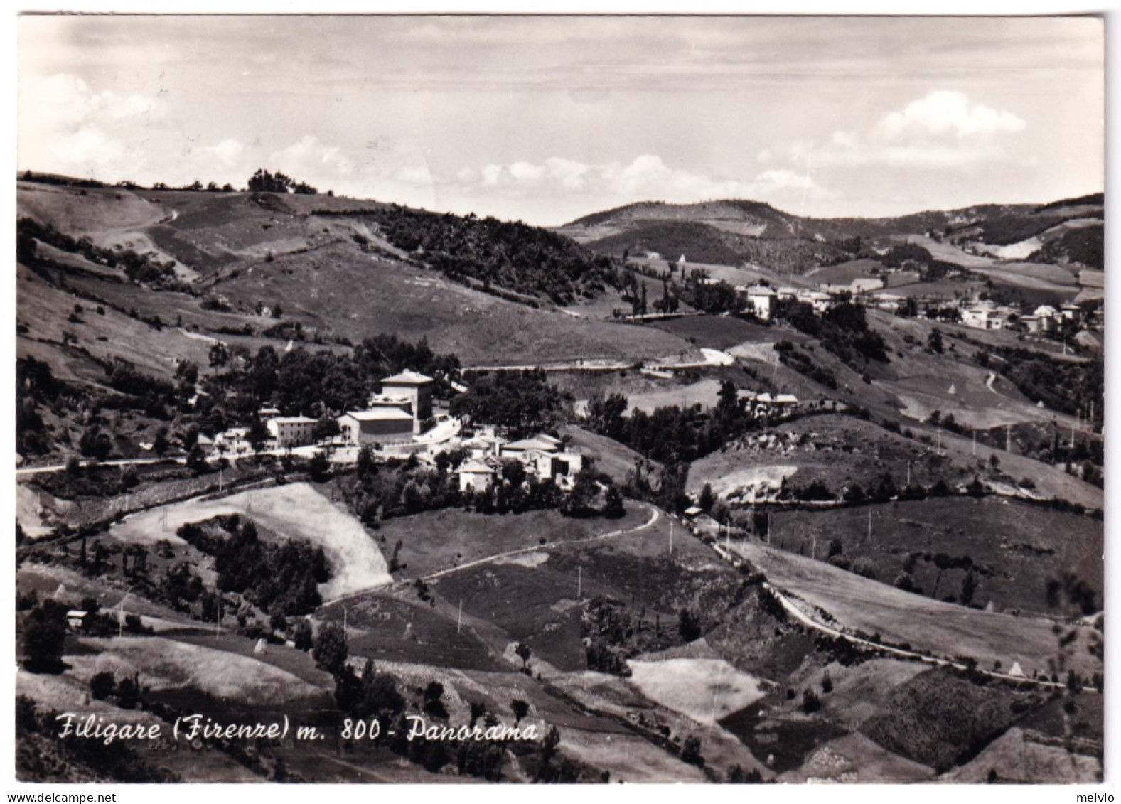 1959-FILIGARE Panorama Viaggiata Affrancata Guerra Indipendenza Lire 15 - Firenze