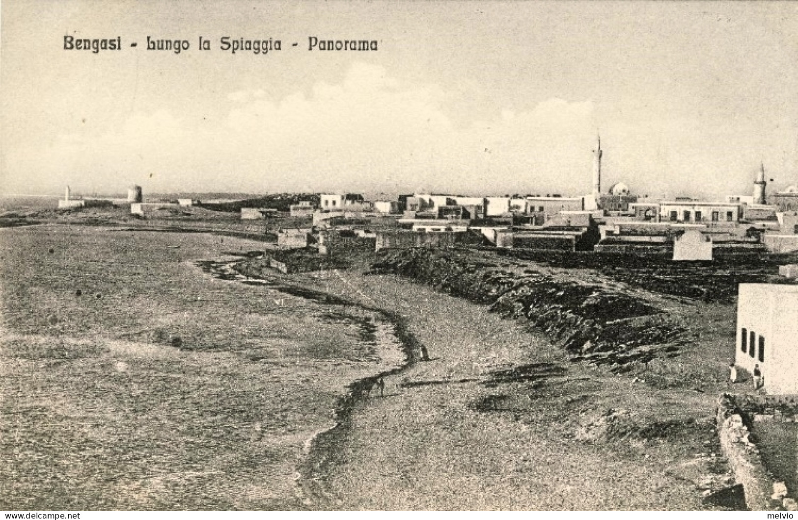 1911/12-"Guerra Italo-Turca,Bengasi Lungo La Spiaggia-panorama" - Tripolitania