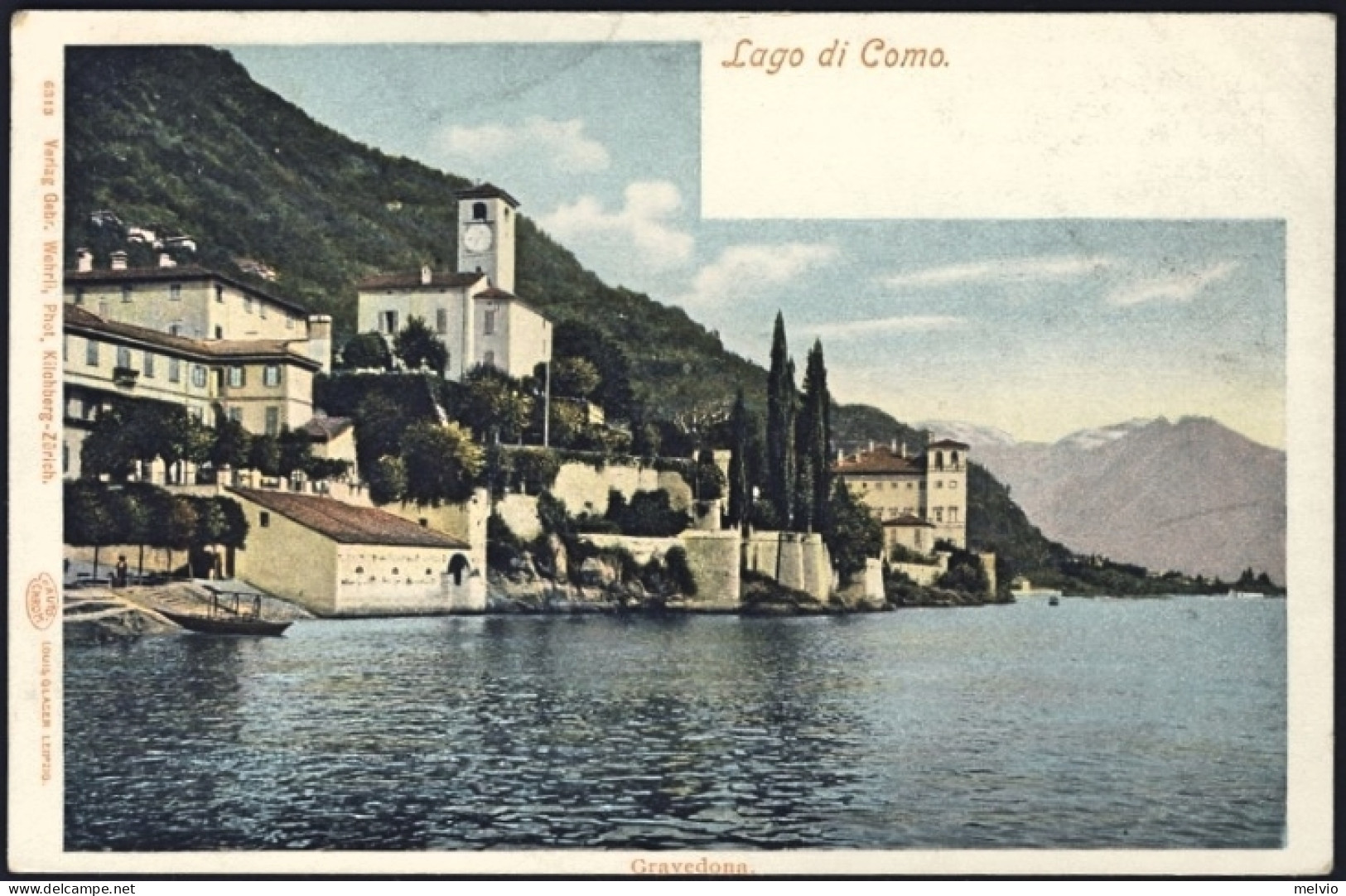 1900circa-illustrata "Gravedona Lago Di Como" - Como
