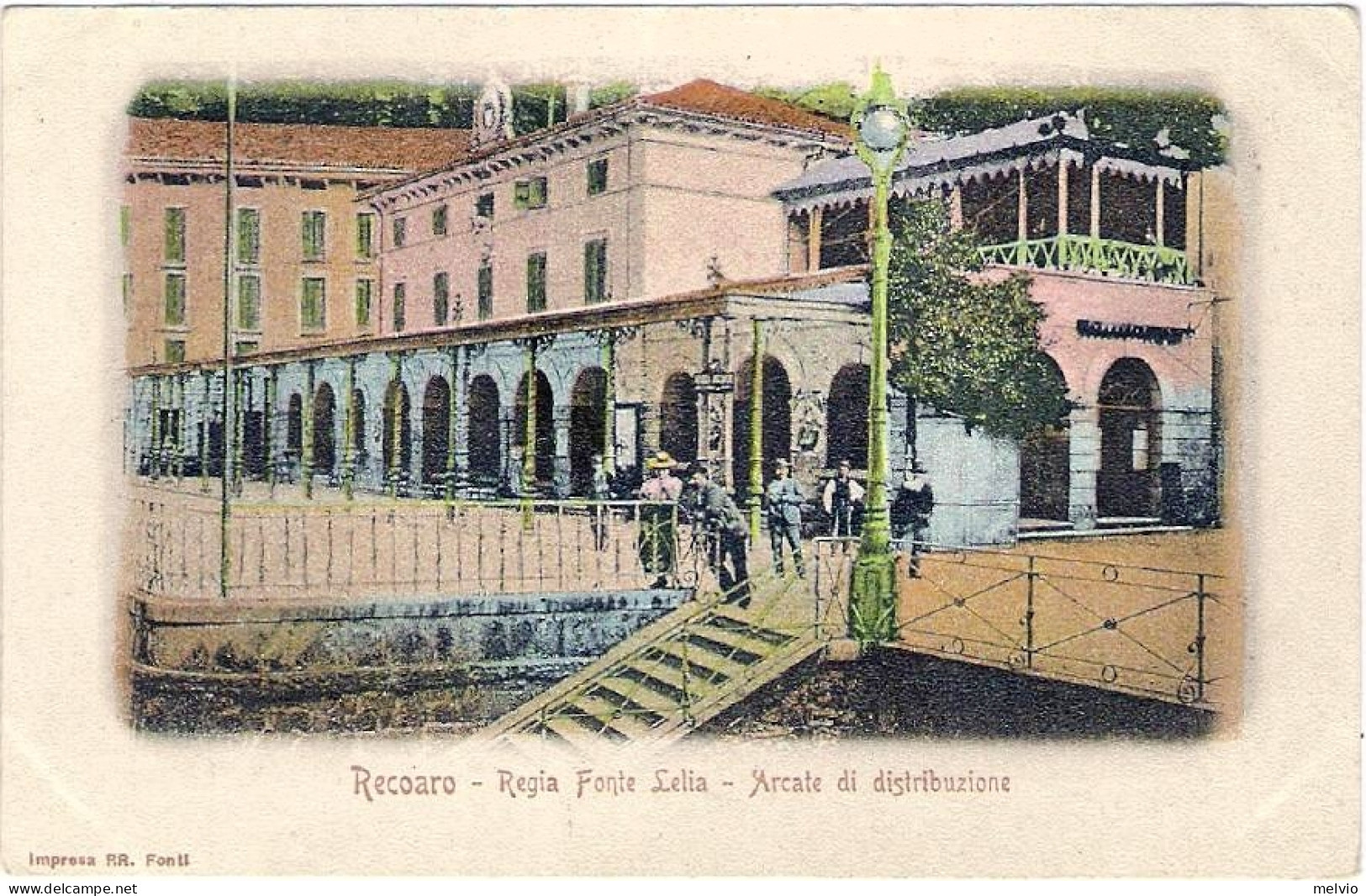 1904circa-"Recoaro Regia Fonte Lelia-arcate Di Distribuzione" - Vicenza