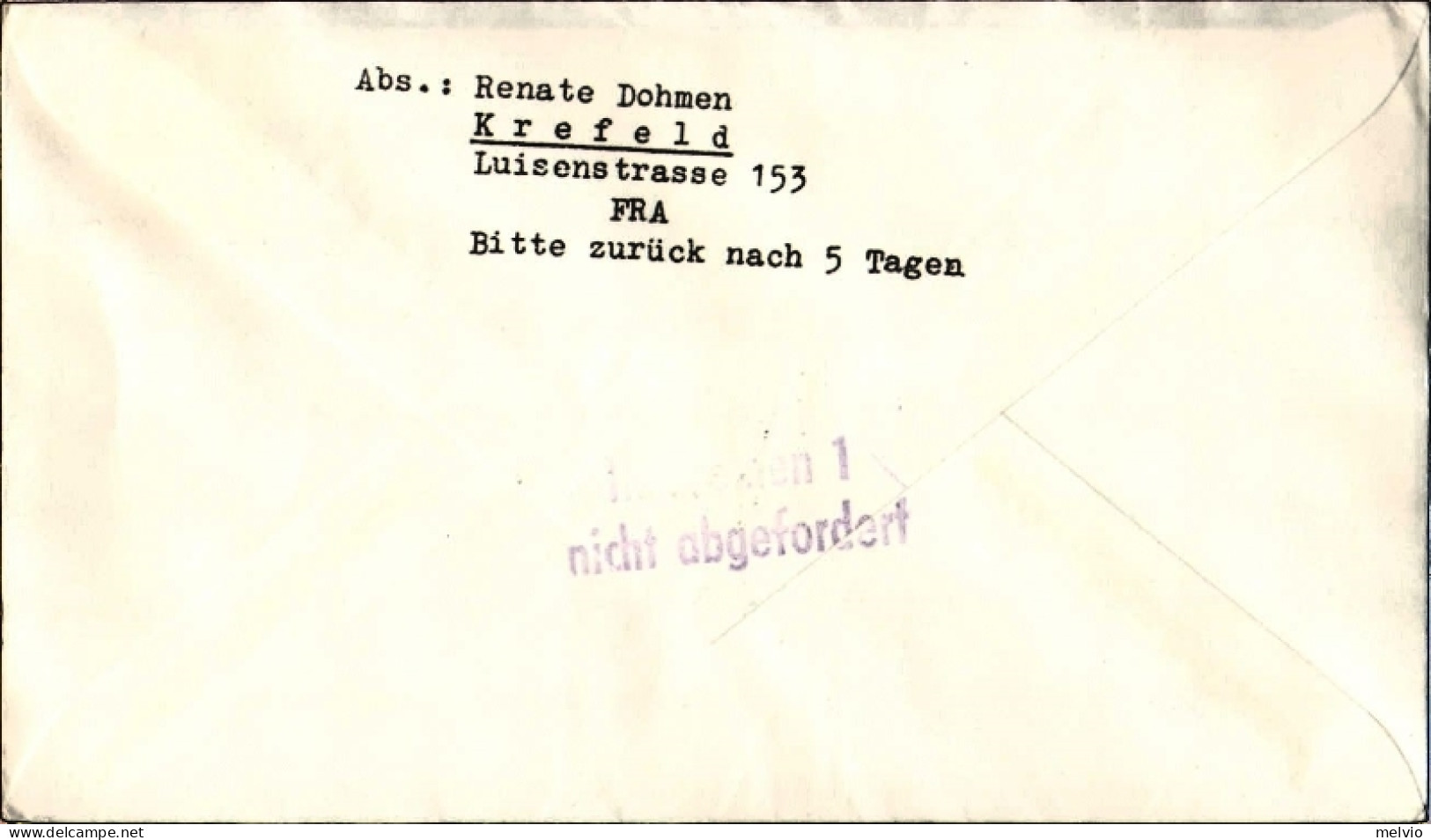 1961-Germania Volo Postale Notturno Lufthansa Eroffnung Des Nachtluftpostdienste - Covers & Documents