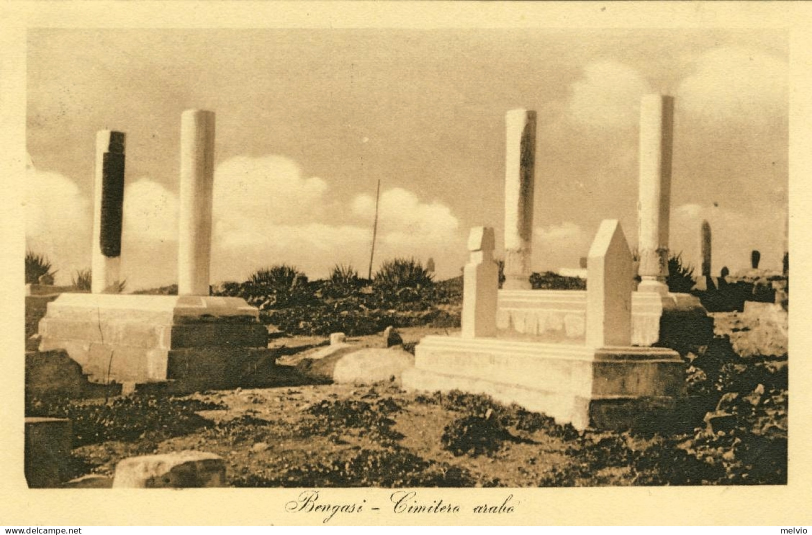 1911/12-"Guerra Italo-Turca,Bengasi Cimitero Arabo" - Tripolitaine