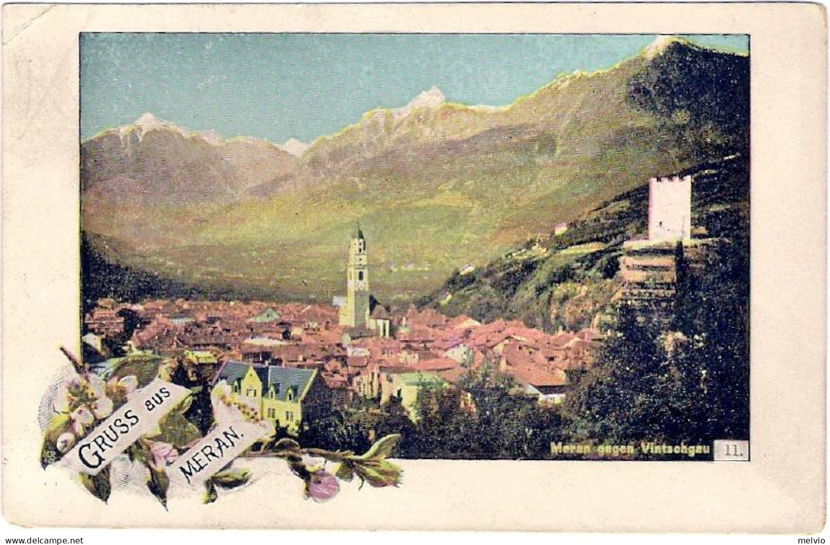 1904circa-illustrata "Gruss Aus Meran" - Bolzano (Bozen)