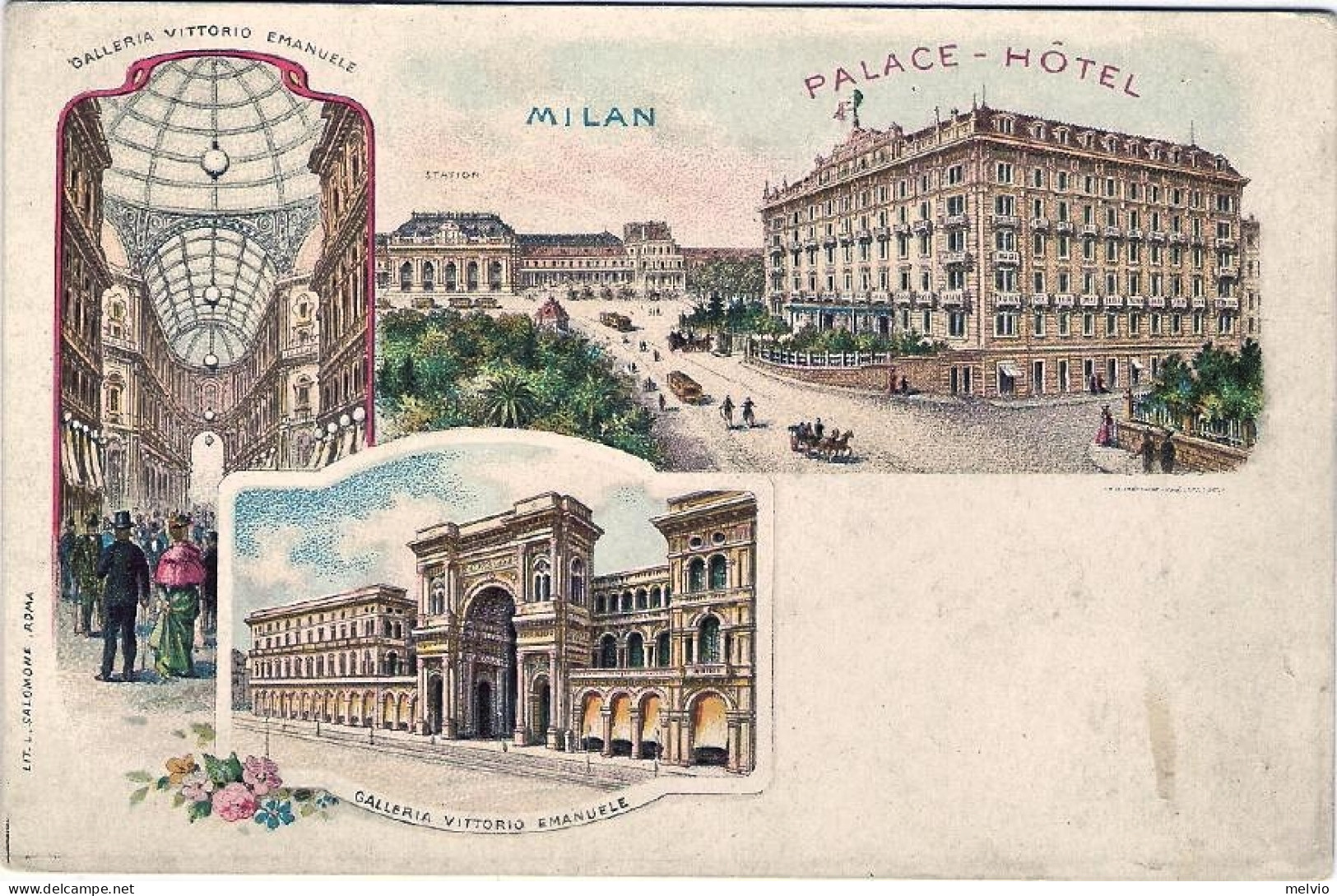 1900-cartolina Tipo Gruss Non Con Tre Belle Vedute Di Milano - Milano (Mailand)