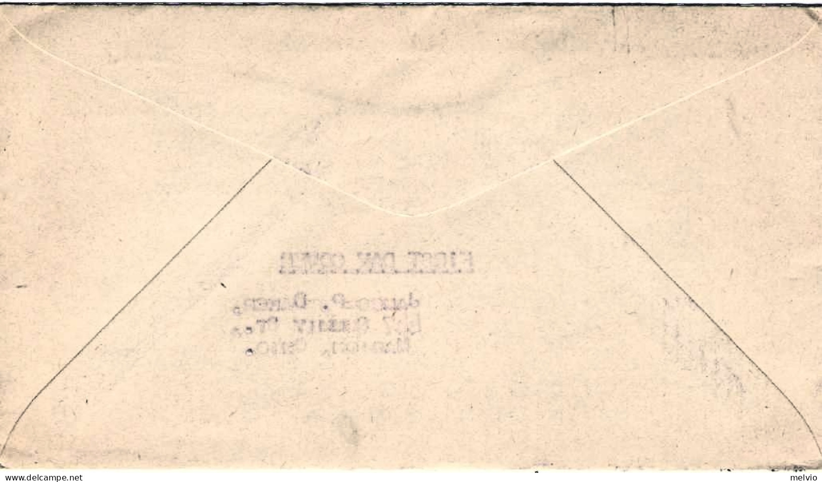 1947-U.S.A. Fdc Affrancata Con Posta Aerea 25c. - 2c. 1941-1960 Briefe U. Dokumente