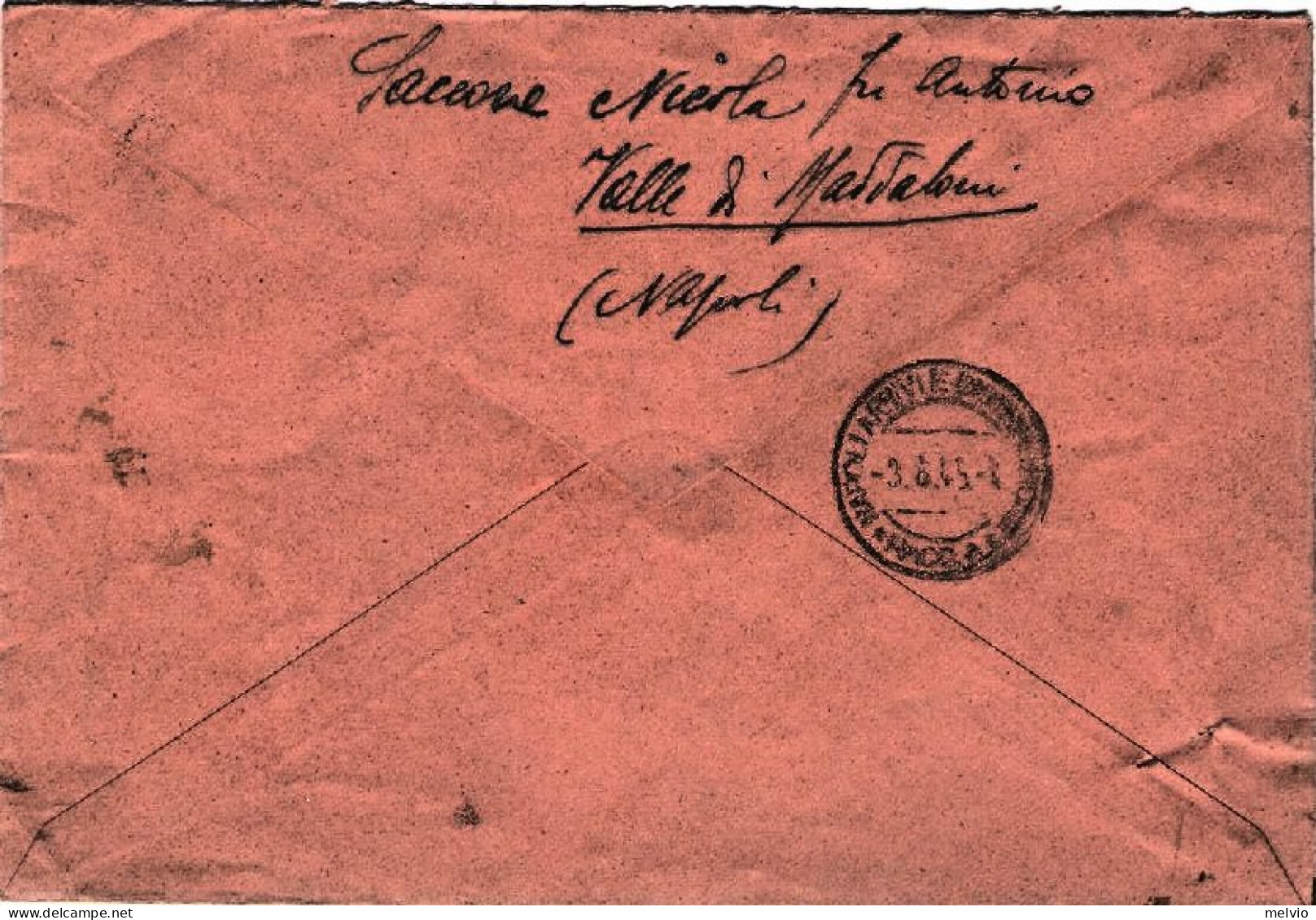 1945-lettera Raccomandata Da Napoli Affrancata Con Striscia L.2 Monumenti Distru - Marcophilie