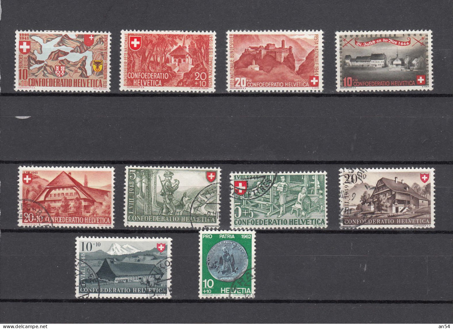 1923  PJ ET PP   LOT     OBLITERES  + NEUS*     CATALOGUE SBK - Used Stamps