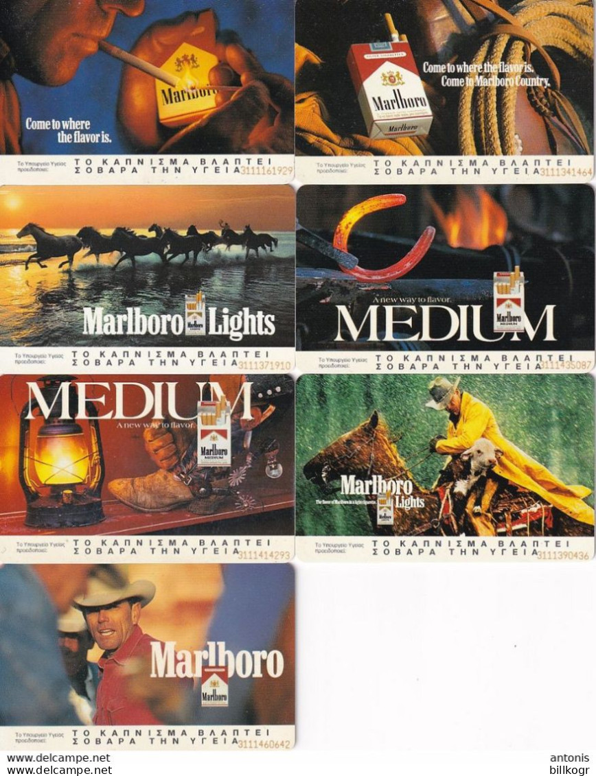 GREECE - Set Of 14 Cards, Marlboro, Tirage 23000, 08/96, Used - Griekenland