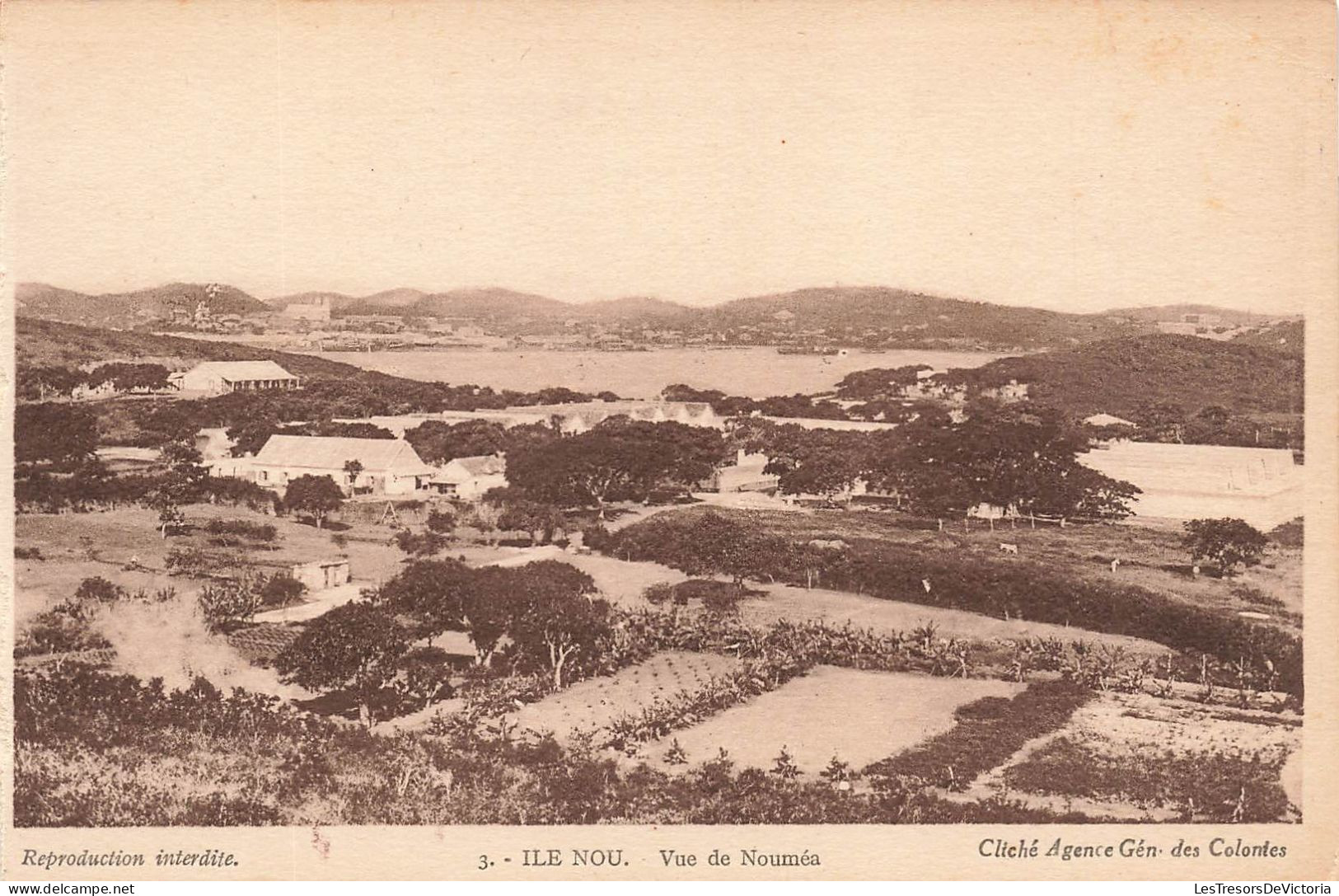 NOUVELLE CALEDONIE - Ile De Nou - Vue De Nouméa - Cliché Agence Gén. Des Colonies - Carte Postale Ancienne - New Caledonia