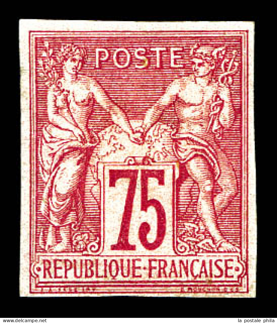 * N°71a, 75c Carmin Type I Non Dentelé, TB  Qualité: *  Cote: 850 Euros - 1876-1878 Sage (Type I)