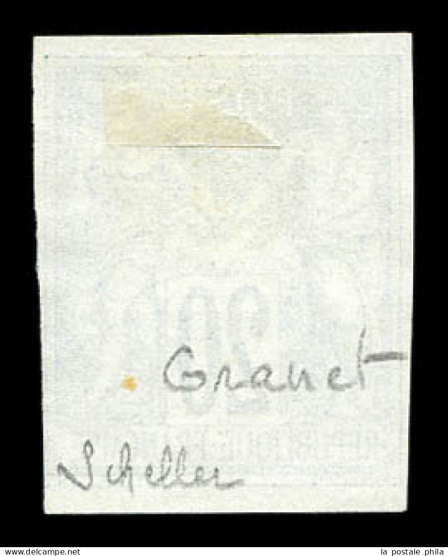 (*) N°73c, Non émis, Granet: 20c Bleu Foncé Non Dentelé. TB (signé Scheller/certificat)  Qualité: (*) - 1876-1878 Sage (Type I)