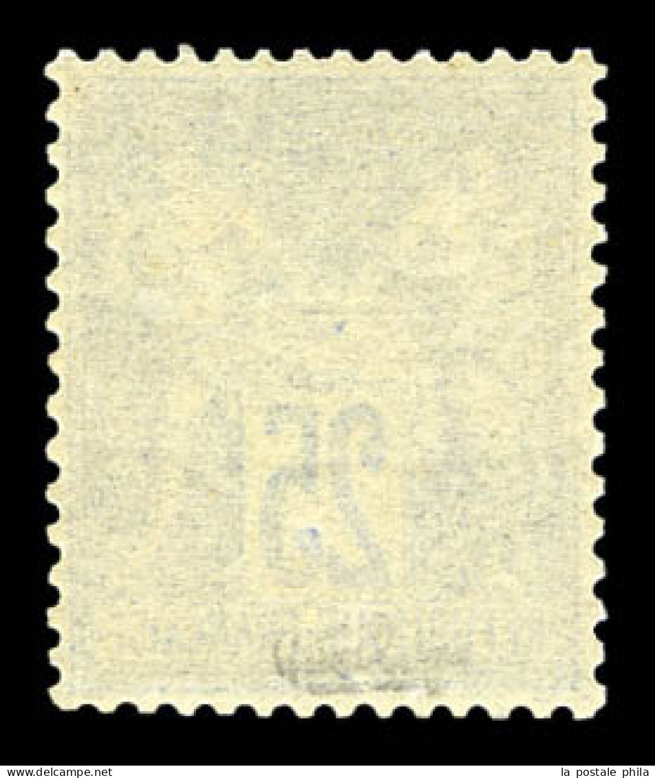 ** N°78, 25c Outremer Type II, Fraîcheur Postale, Très Bon Centrage. SUP (signé Calves/certificat)  Qualité: ** - 1876-1898 Sage (Tipo II)