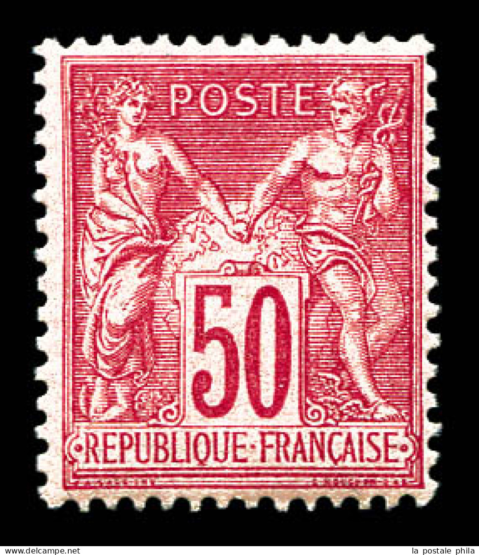 ** N°98, 50c Rose Type II, Frais. TTB  Qualité: ** - 1876-1898 Sage (Type II)