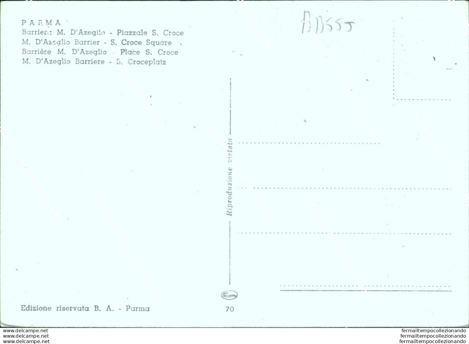 Bb555 Cartolina  Parma Citta' Barriera M.d'azeglio Emilia Romagna - Parma