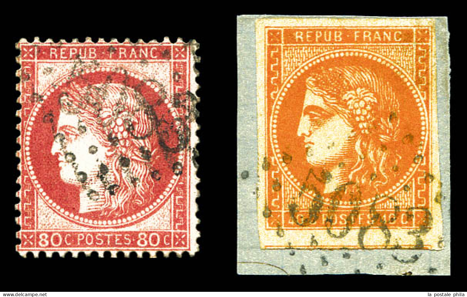 O CONSTANTINOPLE N°48 Et 57, Obl GC '5083'. TB  Qualité: Oblitéré  Cote: 170 Euros - 1870 Emissione Di Bordeaux