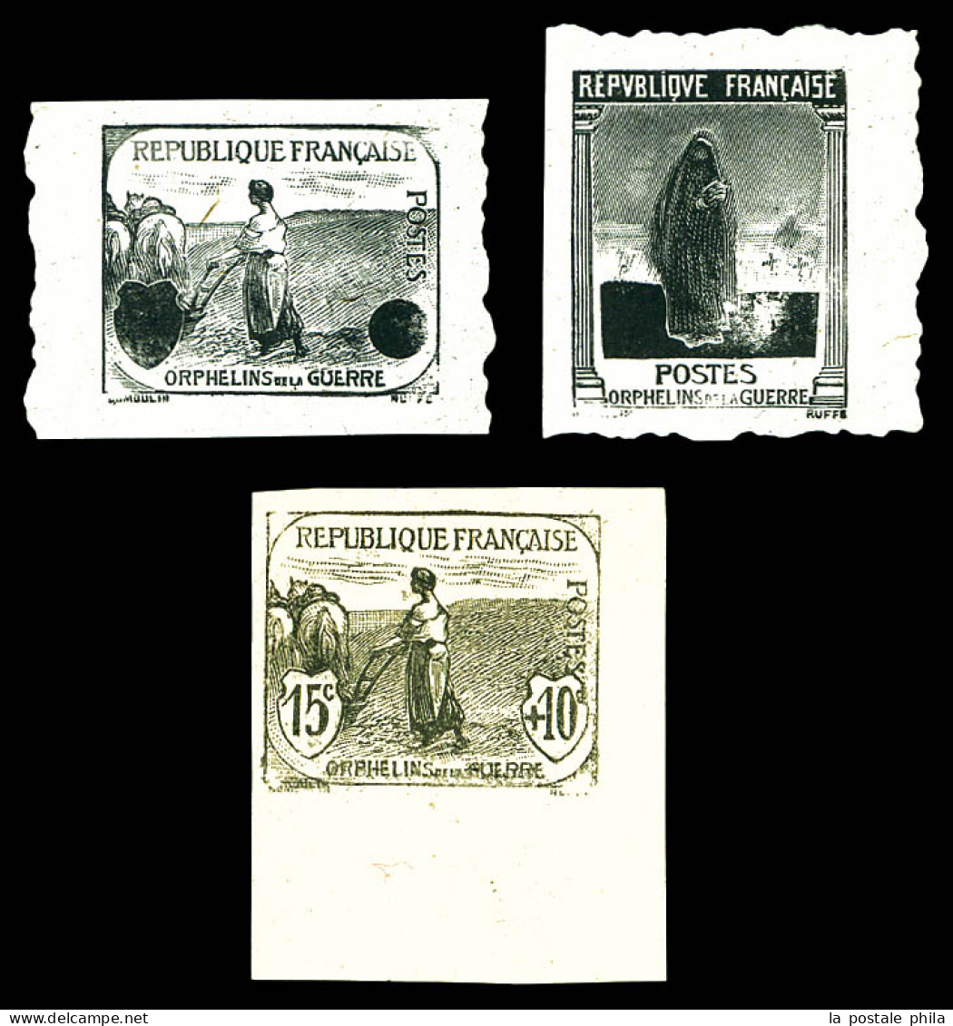 (*) N°148, 150 Et 151, 3 épreuves En Noir Avec Et Sans Valeurs. TB  Qualité: (*)  Cote: 600 Euros - Unused Stamps