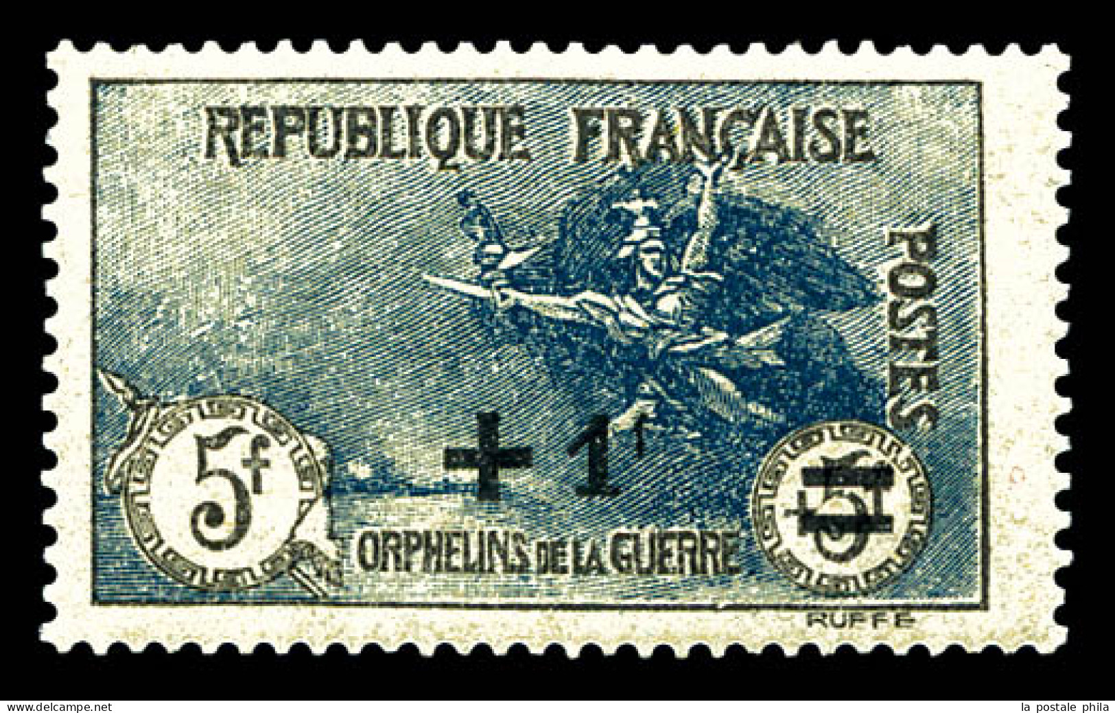 ** N°169, Orphelins, +1f Sur 5F +5F. TB  Qualité: **  Cote: 350 Euros - Unused Stamps