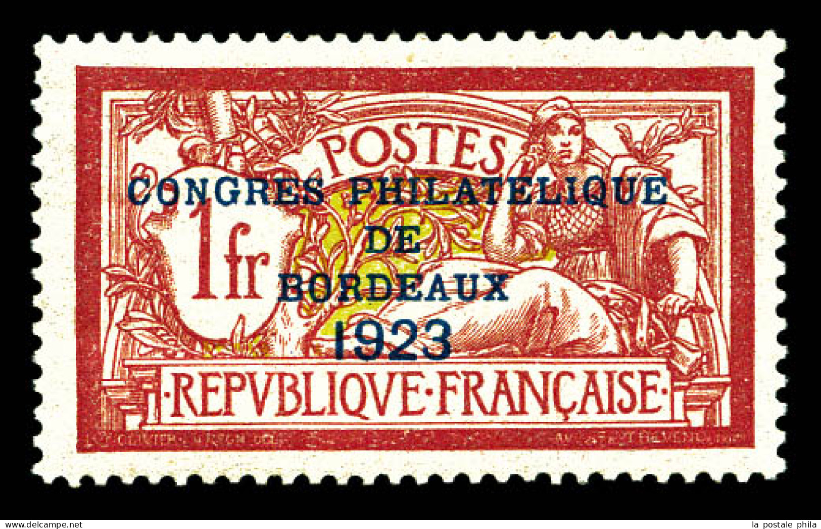 ** N°182, Congrès De Bordeaux De 1923. TTB (certificats)  Qualité: **  Cote: 980 Euros - Unused Stamps