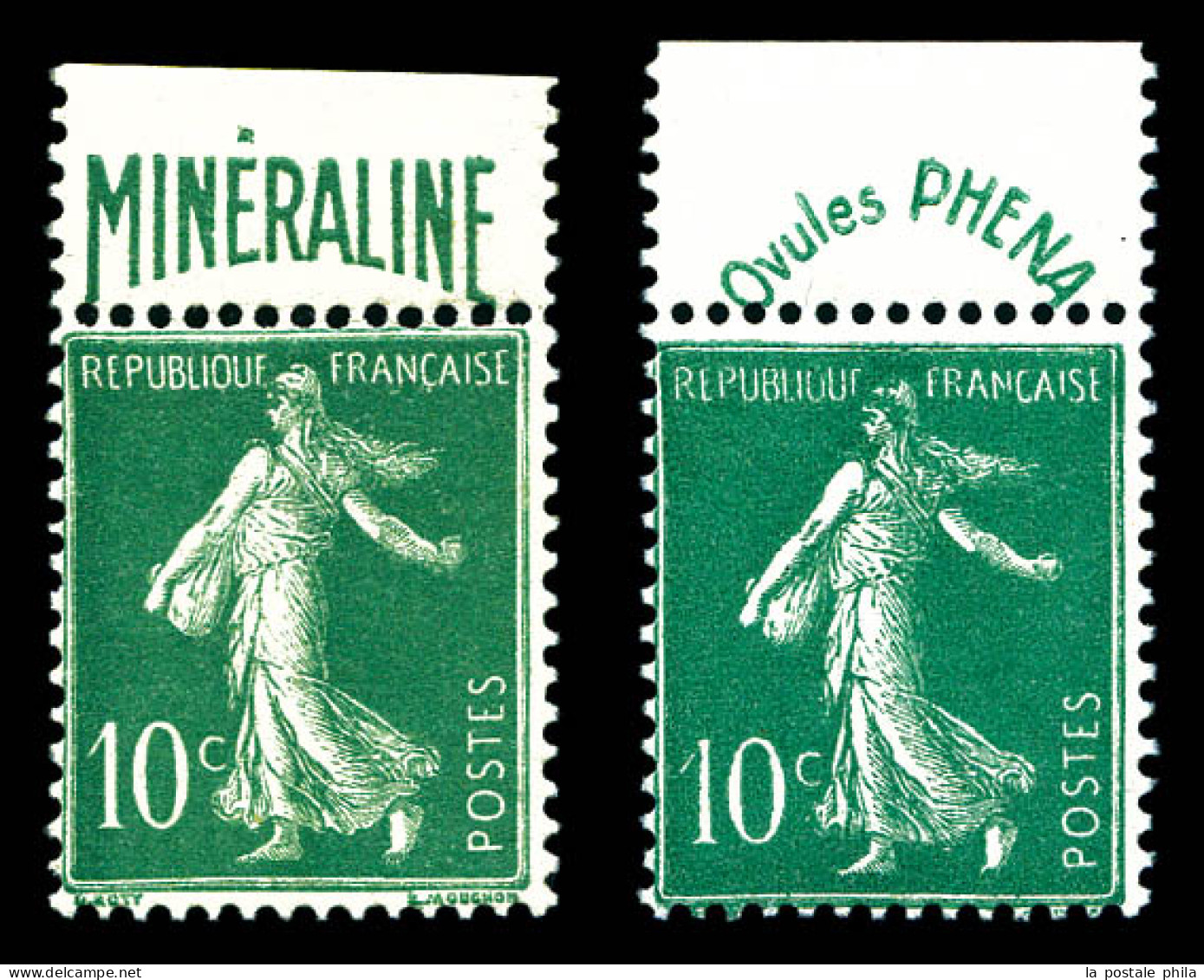 ** N°188/A, Paire Phéna Et Minéraline, Les 2 Exemplaires TB  Qualité: **  Cote: 815 Euros - Unused Stamps
