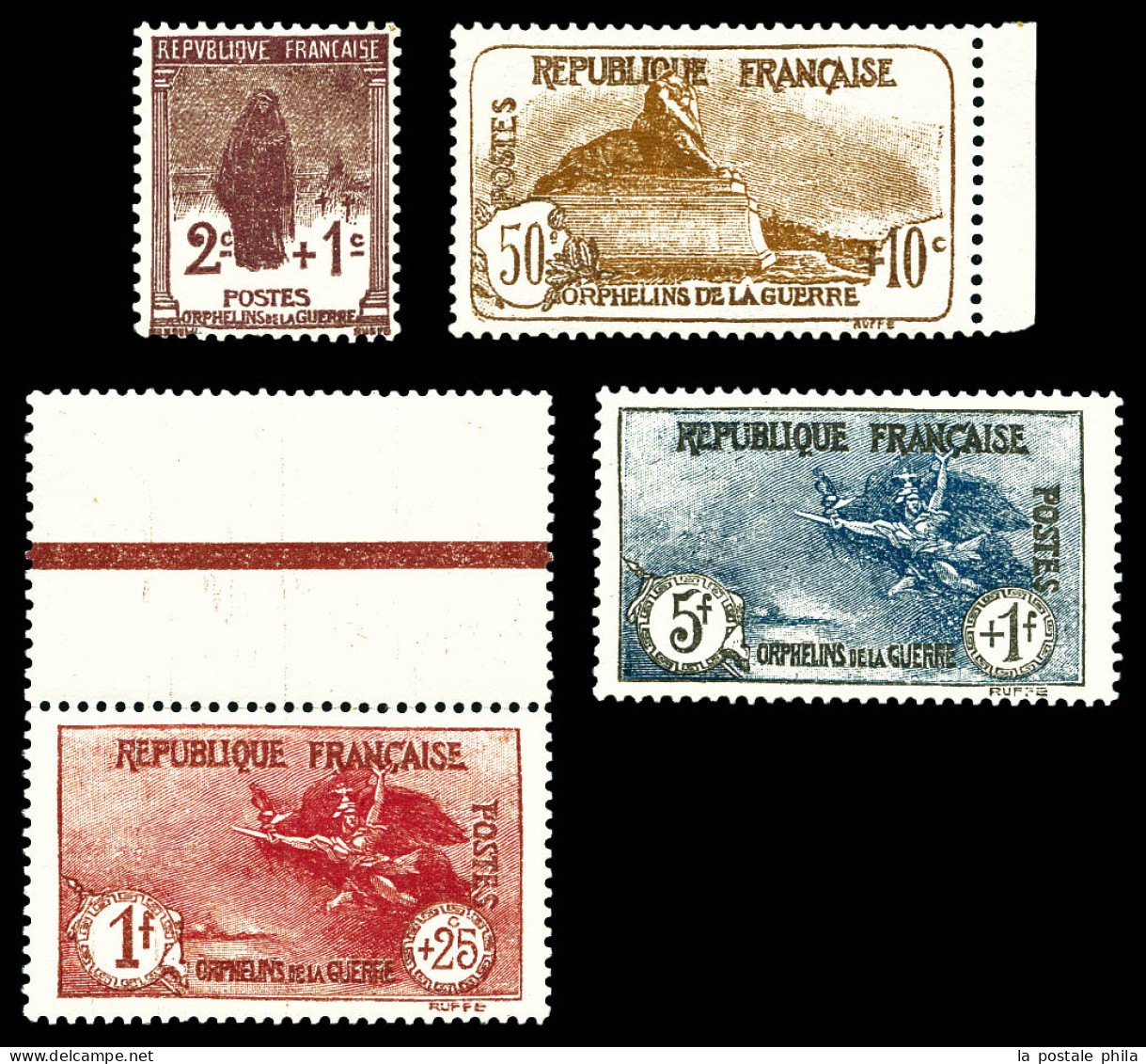 ** N°229/232, Série Orphelins De 1926, Les 4 Valeurs TB  Qualité: **  Cote: 620 Euros - Ungebraucht