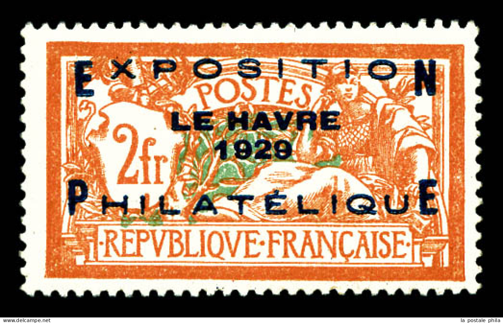 * N°257A, Exposition Du Havre De 1929. TTB (certificat)  Qualité: *  Cote: 900 Euros - Ungebraucht